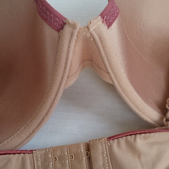 Anne Klein Underwire Convertible Bra 42D Tan Brown Pink Mauve - Picture 8 of 16